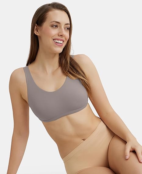 Jockey 1550 Women’s Cotton Stretch Slip-On Crop Top Bra – Stay Fresh Comfort